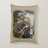 Squirrel Jam – ロックおもしろいバンド アクセントクッション (裏面(縦))