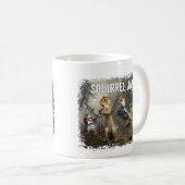 Squirrel Jam – ロックおもしろいバンド コーヒーマグカップ (正面右)