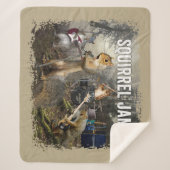 Squirrel Jam – ロックおもしろいバンド シェルパブランケット (正面)