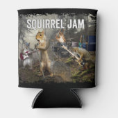 Squirrel Jam – ロックおもしろいバンド 缶クーラー (正面)