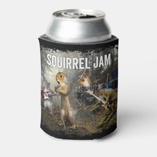 Squirrel Jam – ロックおもしろいバンド 缶クーラー (缶裏面)