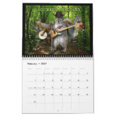 Squirrel Jam - Nuttyミュージシャンカレンダー カレンダー (2月 2027)