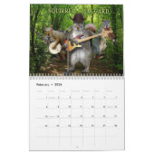 Squirrel Jam - Nutty Musicians Calendar カレンダー (2月 2026)
