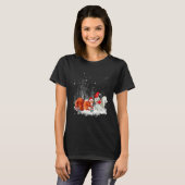 Squirrel Knitting Scarf Winter Christmas Tree Xmas Tシャツ (正面フル)