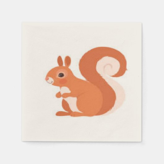 squirrel napkins スタンダードカクテルナプキン (正面)