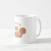 Squirrel Nuts About You Cute Love Pun コーヒーマグカップ (正面右)