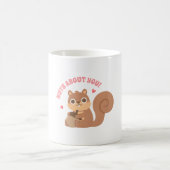 Squirrel Nuts About You Cute Love Pun コーヒーマグカップ (中央)