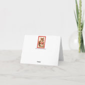 Squirrel Nuts About You Valentines Day シーズンカード (裏面)