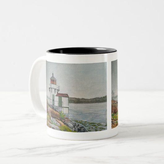 Squirrel Point Light ツートーンマグカップ (正面左)