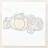 Squirrel pumpkins  ガラスコースター (裏面)