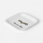 Squirrel Soccer Paper Plates ペーパープレート (傾斜あり)