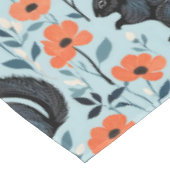 Squirrel Spring Flowers Art  テーブルクロス (アングル)