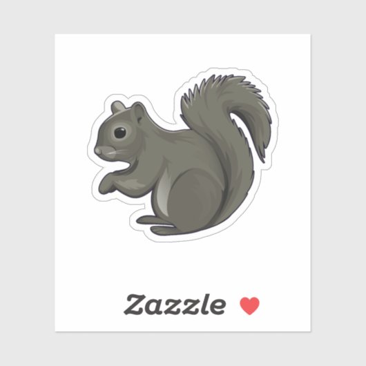 Squirrel Squirrel Whisperer Lover Retro Graphic. P シール (シート)