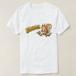 Squirrel T-Shirt Funny ADHD Distraction Comic Art Tシャツ