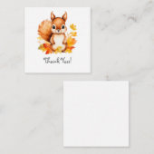 Squirrel Thank You Noteカード ノートカード (正面/裏面)