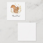 Squirrel Thank You Noteカード ノートカード (正面/裏面)