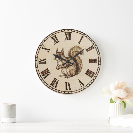 Squirrel Wall Clock ラージ壁時計 (ホーム)
