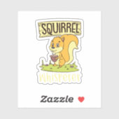 Squirrel Whisperer Animal Lover Rodent Animal Love シール (シート)