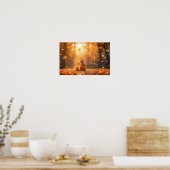 Squirrel Wild Animal Loving Portrait  ポスター (キッチン)