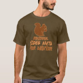 Squirrel Winter Storm Warning Design Tシャツ (正面)