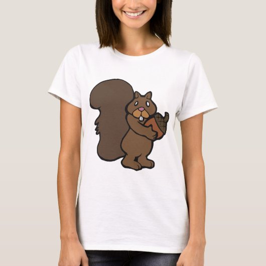 Squirrel With An Acorn Tシャツ (正面)