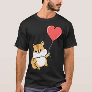 Squirrel With Heart Balloon Valentines Day Squirre Tシャツ