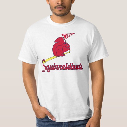 Squirreldinalsセントルイスの再結集のリスのTシャツ Tシャツ (正面)
