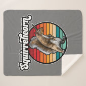 Squirrelicorn - おもしろい、ヴィンテージ シェルパブランケット (正面(横))