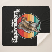 Squirrelicorn - おもしろい、ヴィンテージ シェルパブランケット (正面(横))