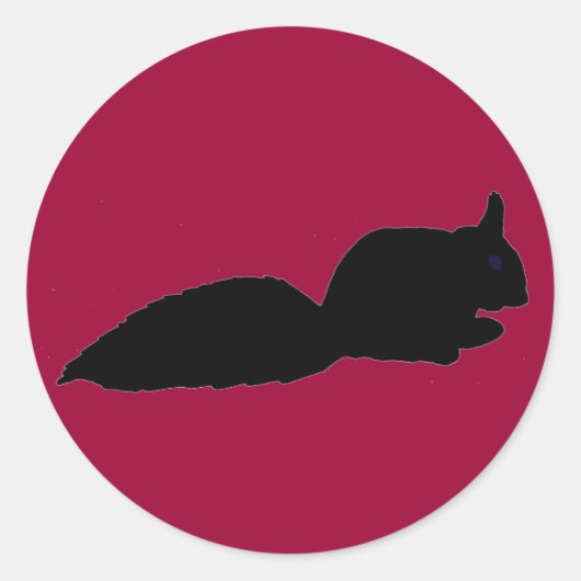 Squirrelouetteのステッカー ラウンドシール (正面)