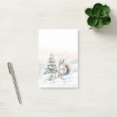 Squirrels in Winter Snow Post-It Notes ポストイット (オフィス)
