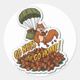 Squirrel's Nutty Adventure - Acorn Skydiving ラウンドシール