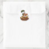 Squirrel's Nutty Adventure - Acorn Skydiving ラウンドシール (バッグ)