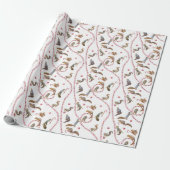 Squirrels Peppermint Wrapping Paper ラッピングペーパー (アンロールド)