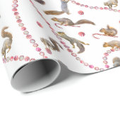 Squirrels Peppermint Wrapping Paper ラッピングペーパー (ロールコーナー)