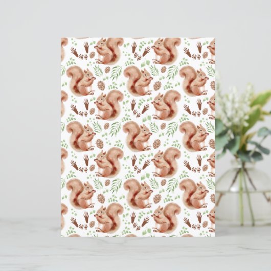 Squirrels Scrapbook Paper (スタンド正面)