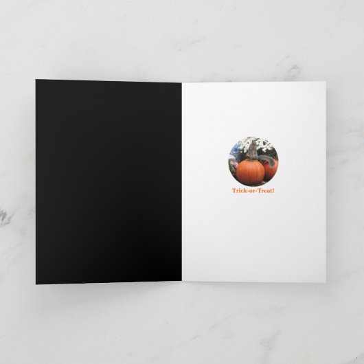 Squirrelyハロウィンカード カード (内部)