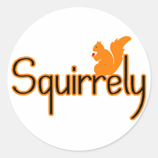 Squirrely ラウンドシール (正面)