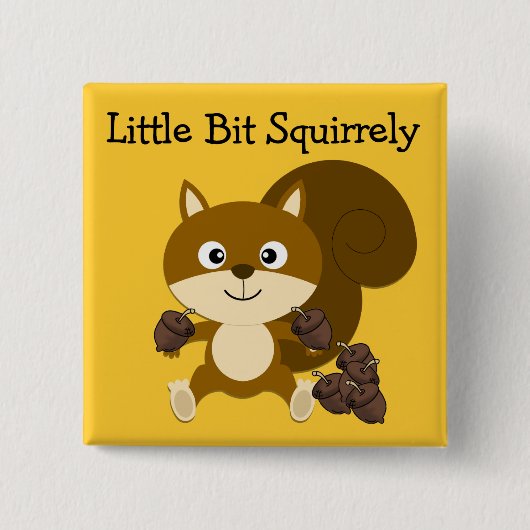 Squirrely 缶バッジ (正面)
