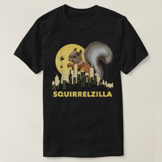 Squirrelzilla – リスささやきリス恋人 tシャツ (デザイン正面)
