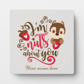 squirsのナッツの名前を追加する フォトプラーク (正面)