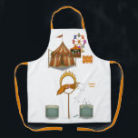 Squirty squid エプロン<br><div class="desc">Whether he’s performing graceful inky squirts over the audience (from a safe distance!) or orchestrating aquatic illusions, Squirty brings refreshing fun to the ring. Playful, energetic, and a little cheeky, he’s the circus’s splash-happy entertainer. Squirty squid's finale involves jumping through a flaming hoop! You can find lots of other Dingaling...</div>