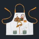 Squirty squid エプロン<br><div class="desc">Whether he’s performing graceful inky squirts over the audience (from a safe distance!) or orchestrating aquatic illusions, Squirty brings refreshing fun to the ring. Playful, energetic, and a little cheeky, he’s the circus’s splash-happy entertainer. Squirty squid's finale involves jumping through a flaming hoop! You can find lots of other Dingaling...</div>