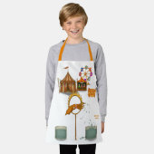 Squirty squid エプロン (着用した状態)