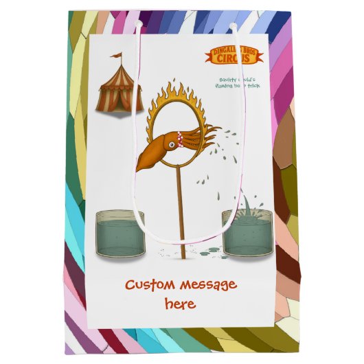 Squirty squid ミディアムペーパーバッグ (裏面)