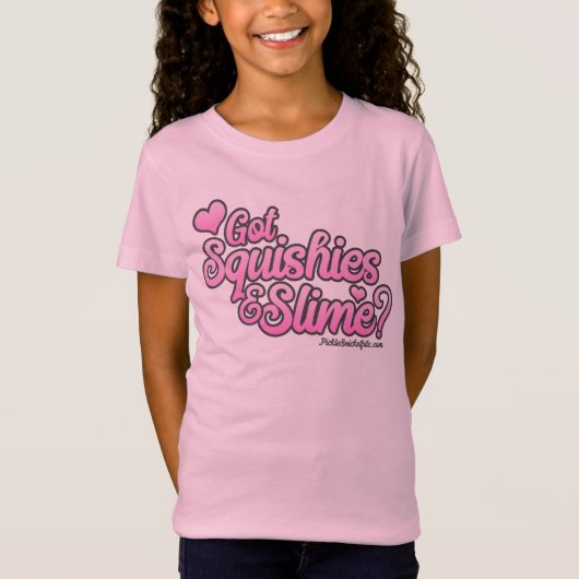 Squishiesおよび粘着物の得られたTシャツ Tシャツ (正面)