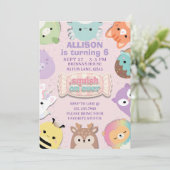 Squishmallow バースデー 招待状 (スタンド正面)