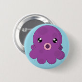 Squishyイカ 缶バッジ (正面&裏面)