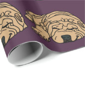 Squishy氏Shar-peiの子犬 ラッピングペーパー (ロールコーナー)