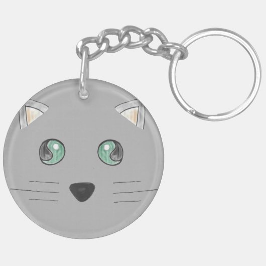 Squishy猫のkeychain キーホルダー (裏面左)